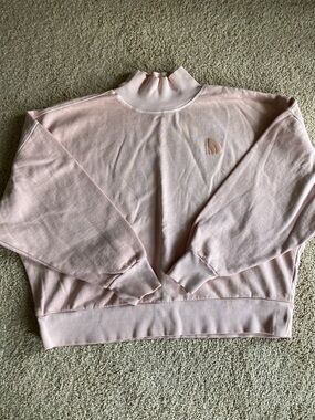 The North Face Women's Pale Pink Mock Neck Sweatshirt